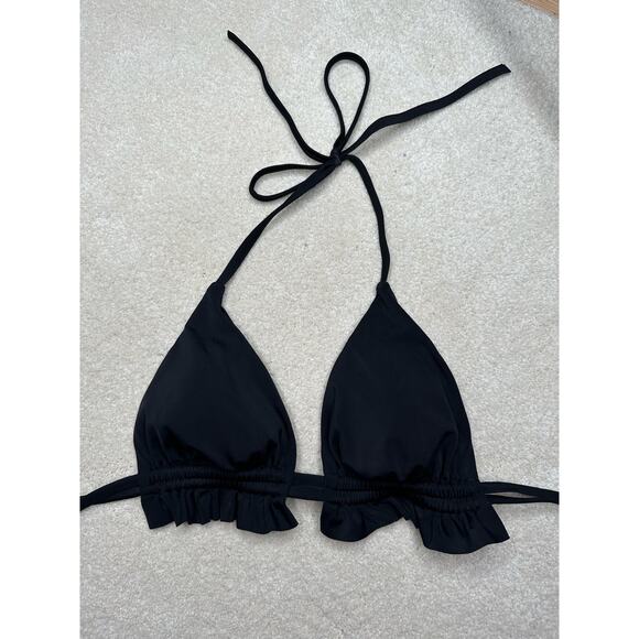 Target: Black Ruffle Bikini Top - Picture 1 of 7